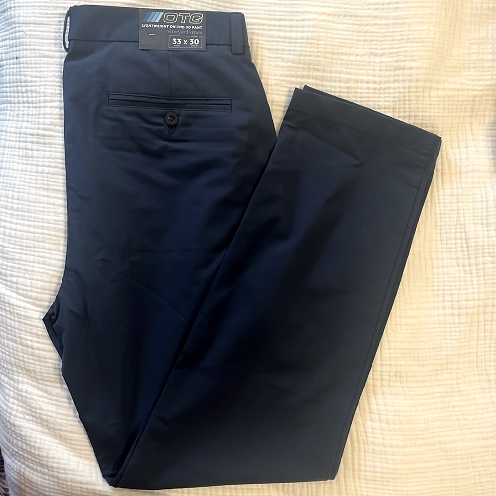 NWT Vineyard Vines Men’s Lightweight OTG Pants in Navy 33x30